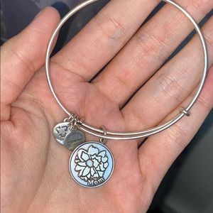 Mom with Flower Alex and Ani Bracelet